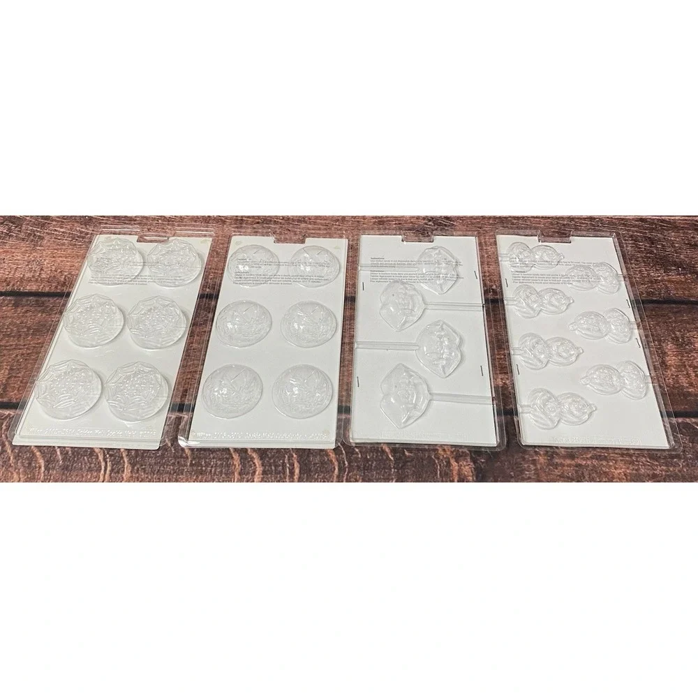 Celebrate It Halloween Chocolate Molds Jack O Lanterns, Spiderwebs and Fangs